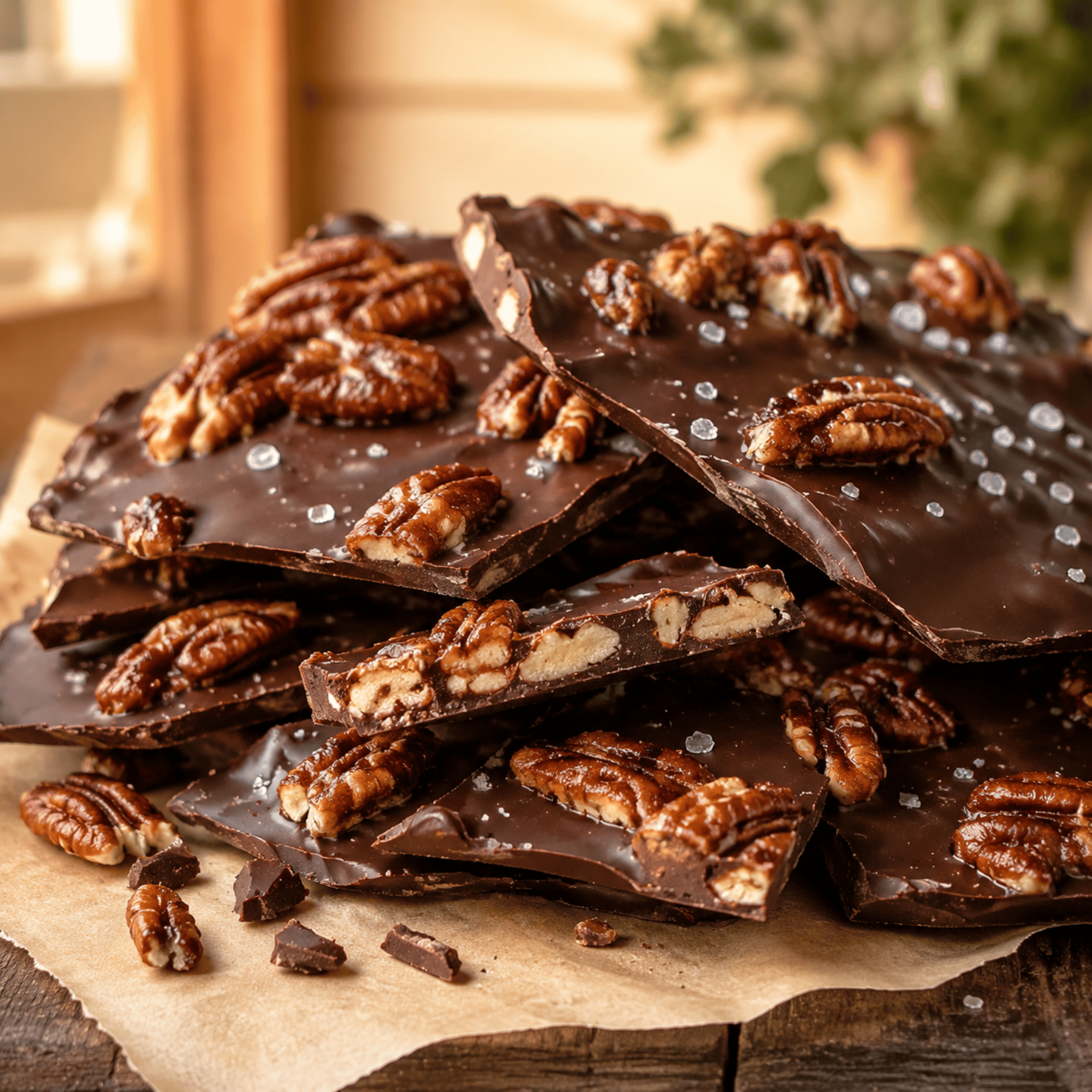 Front Porch Pecan candy bark
